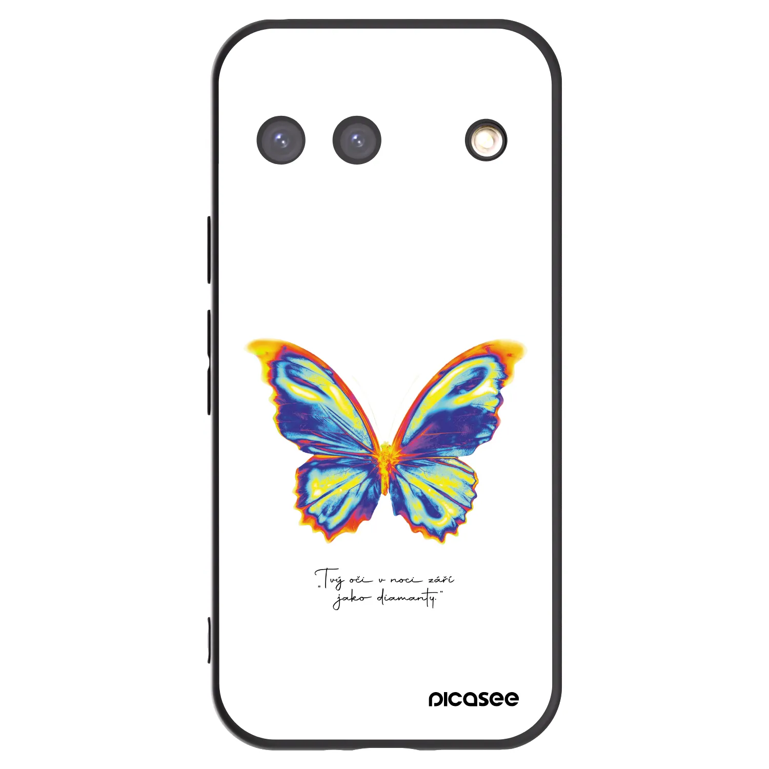 Picasee crna silikonska maskica za Google Pixel 9 - Diamanty White