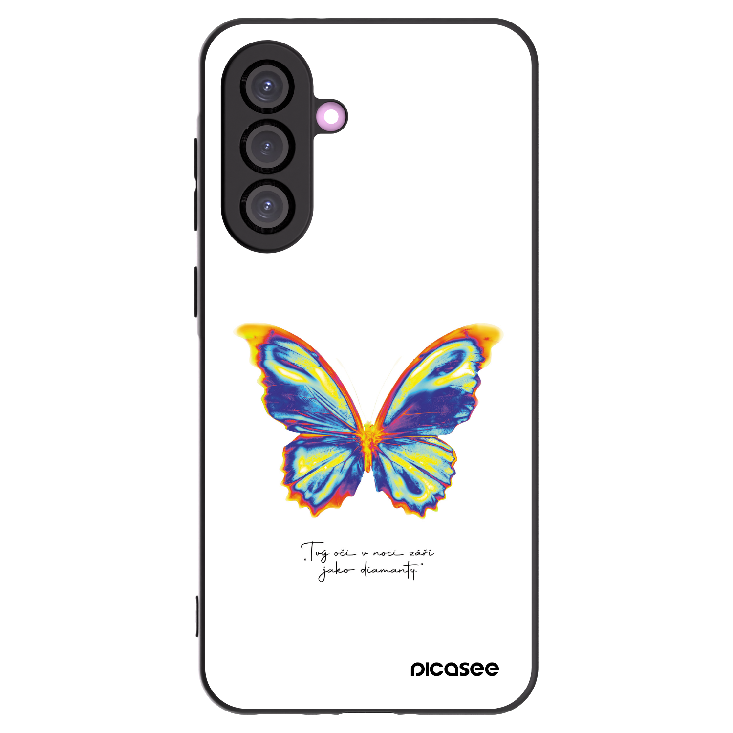 Picasee crna silikonska maskica za Samsung Galaxy A36 5G - Diamanty White