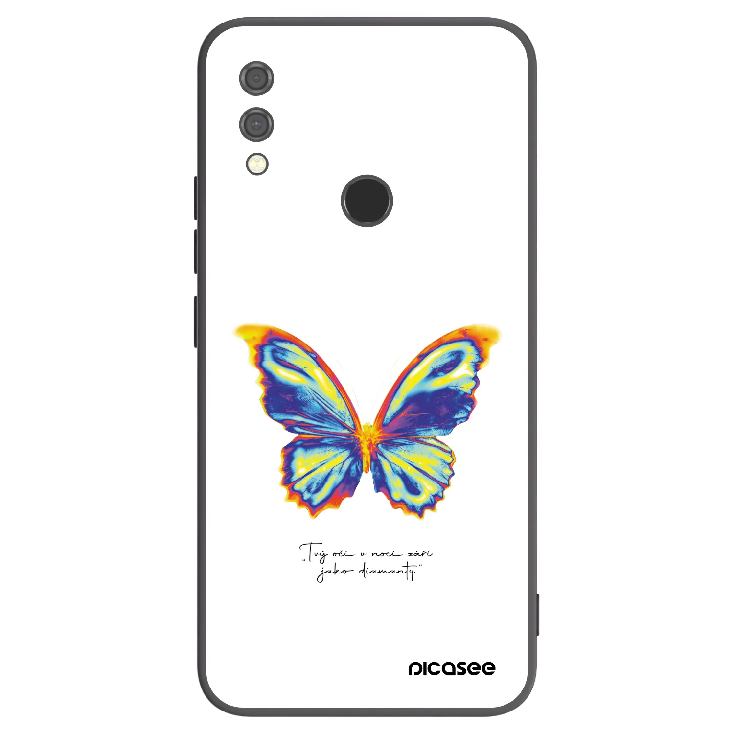 Picasee crna silikonska maskica za Xiaomi Redmi Note 7 - Diamanty White