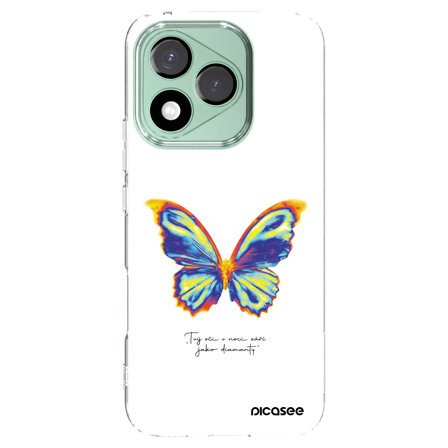 Picasee silikonska prozirna maskica za Honor 400 Lite 5G - Diamanty White