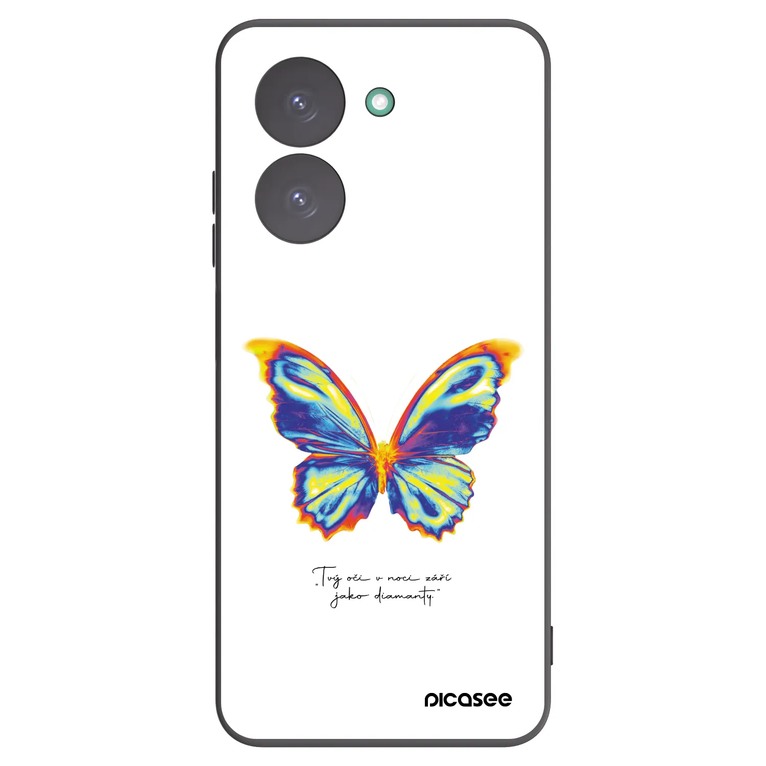 Picasee crna silikonska maskica za Xiaomi Redmi A5 - Diamanty White