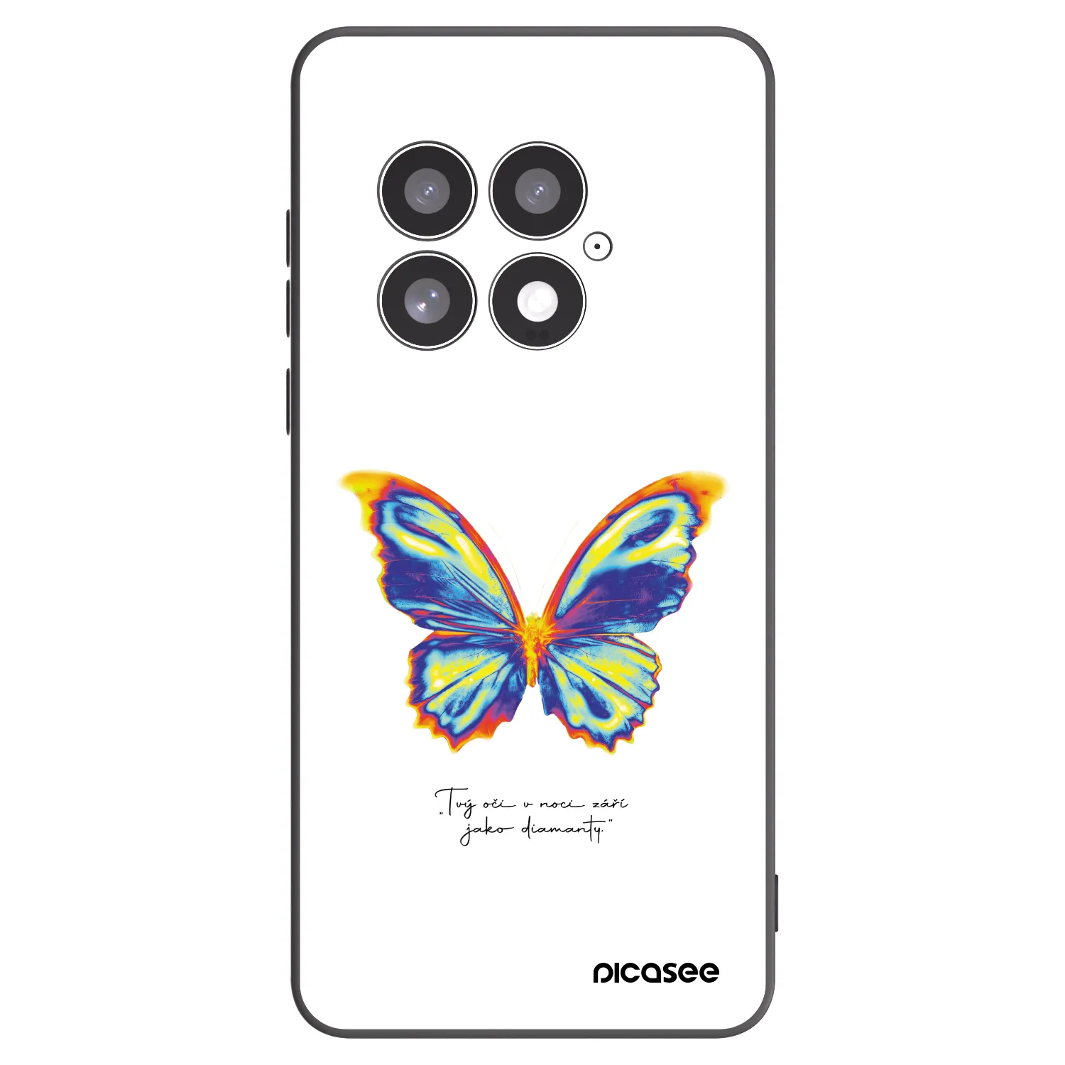 Picasee crna silikonska maskica za OnePlus 13 5G - Diamanty White