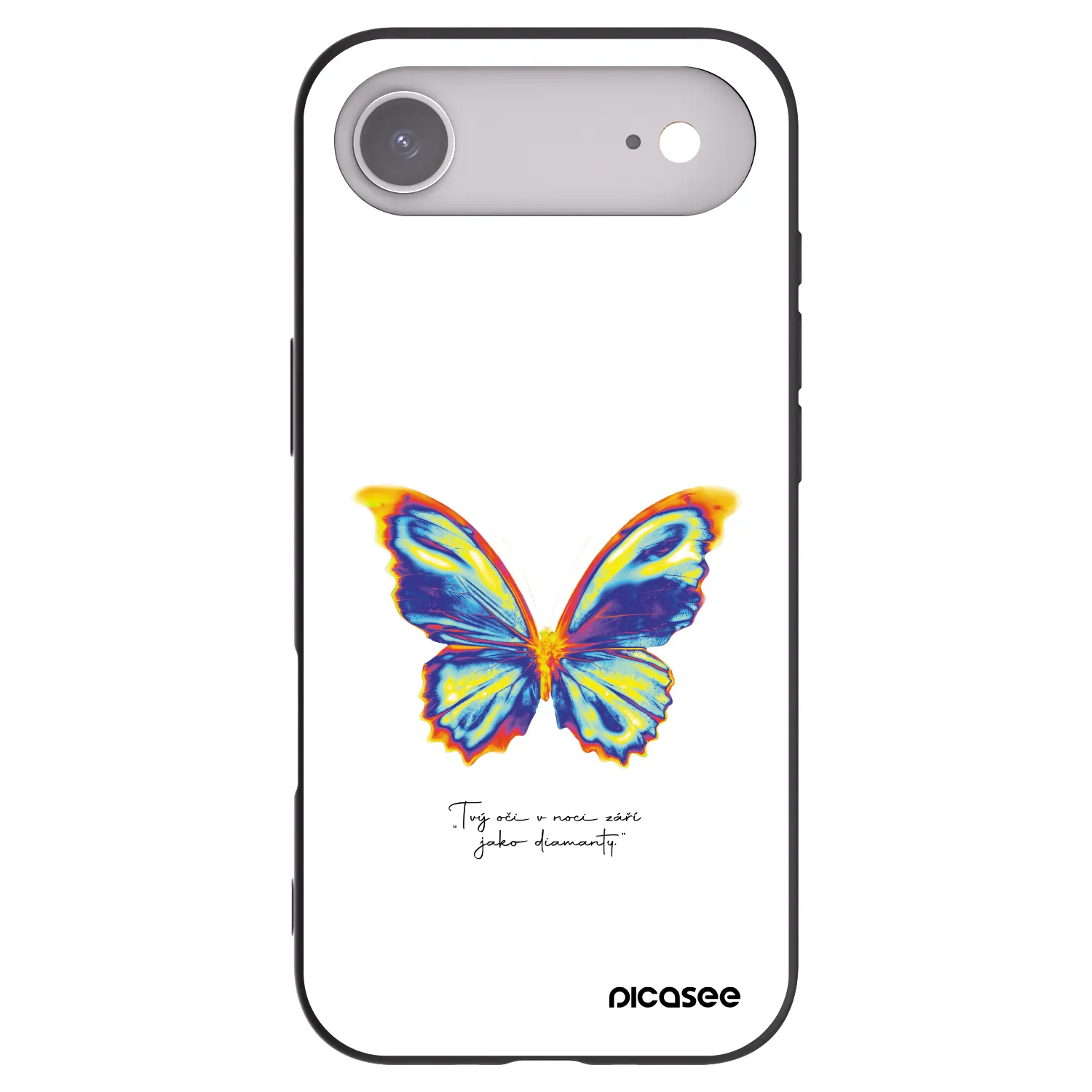Picasee crna silikonska maskica za Apple iPhone Air - Diamanty White