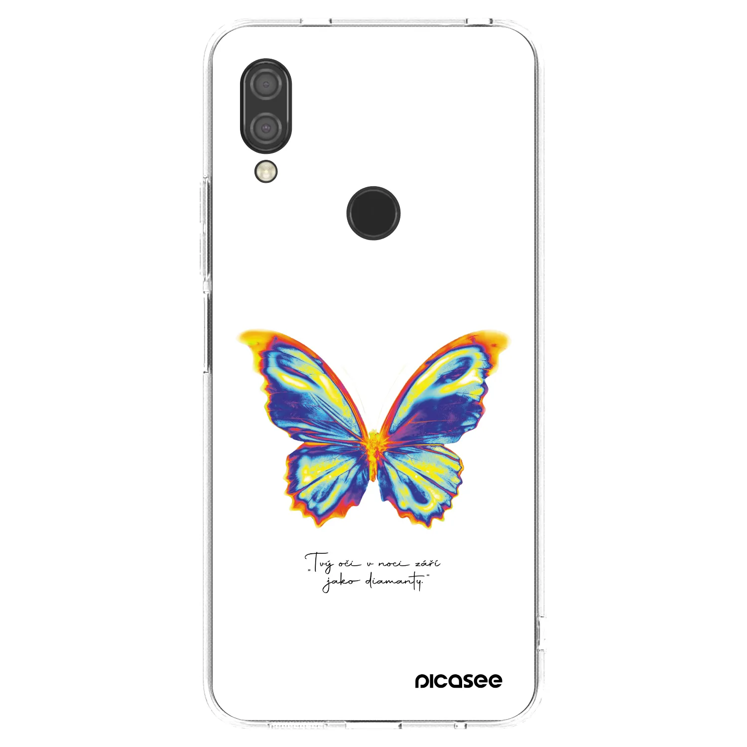 Picasee silikonska prozirna maskica za Xiaomi Redmi 7 - Diamanty White