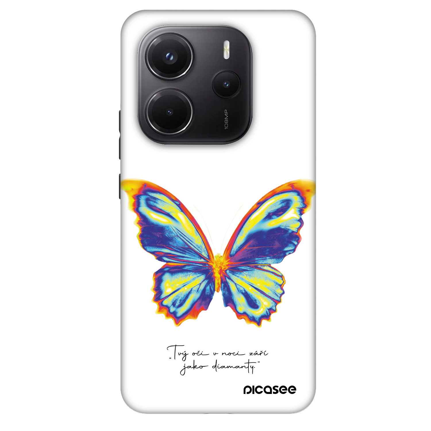 Picasee Fashion Case za Xiaomi Redmi Note 14 5G - Diamanty White
