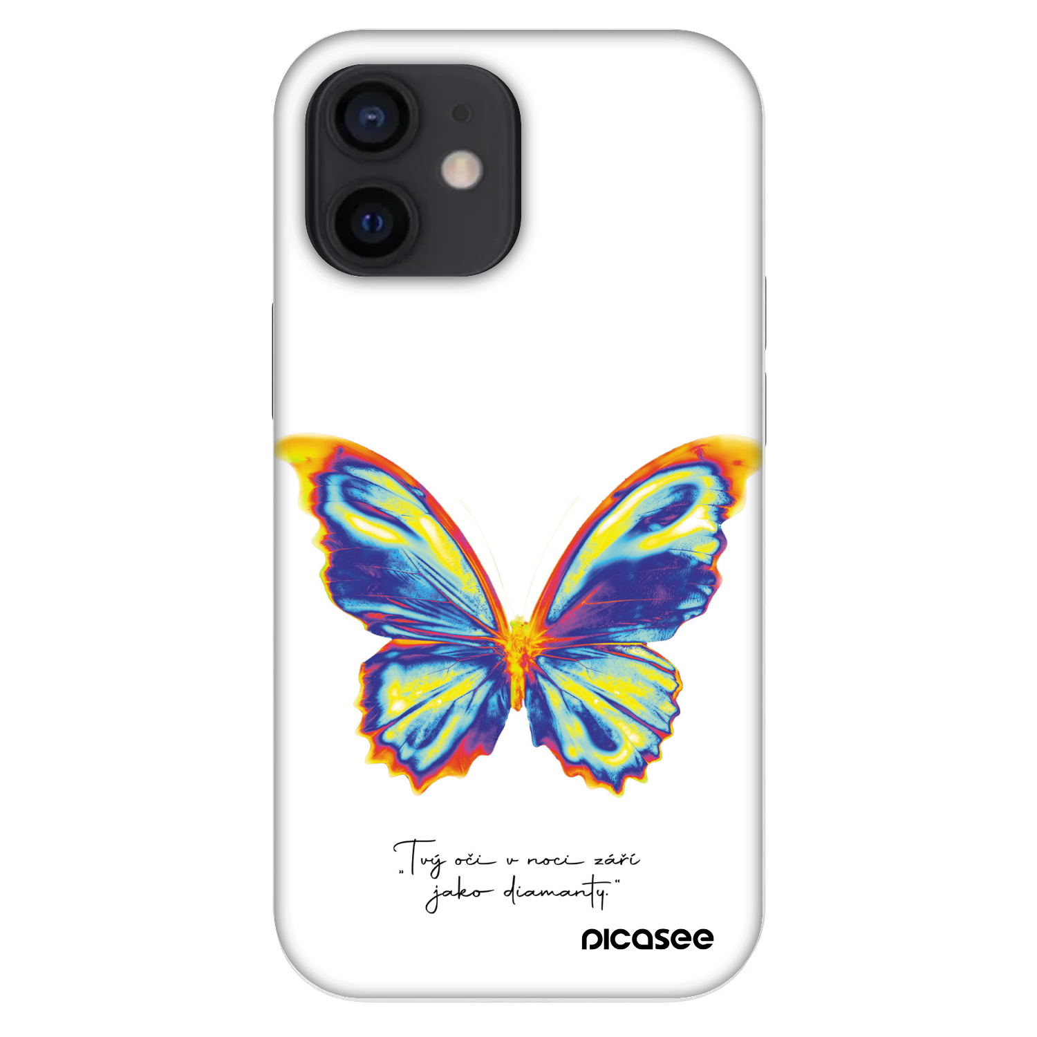 Picasee Fashion Case za Apple iPhone 12 mini - Diamanty White