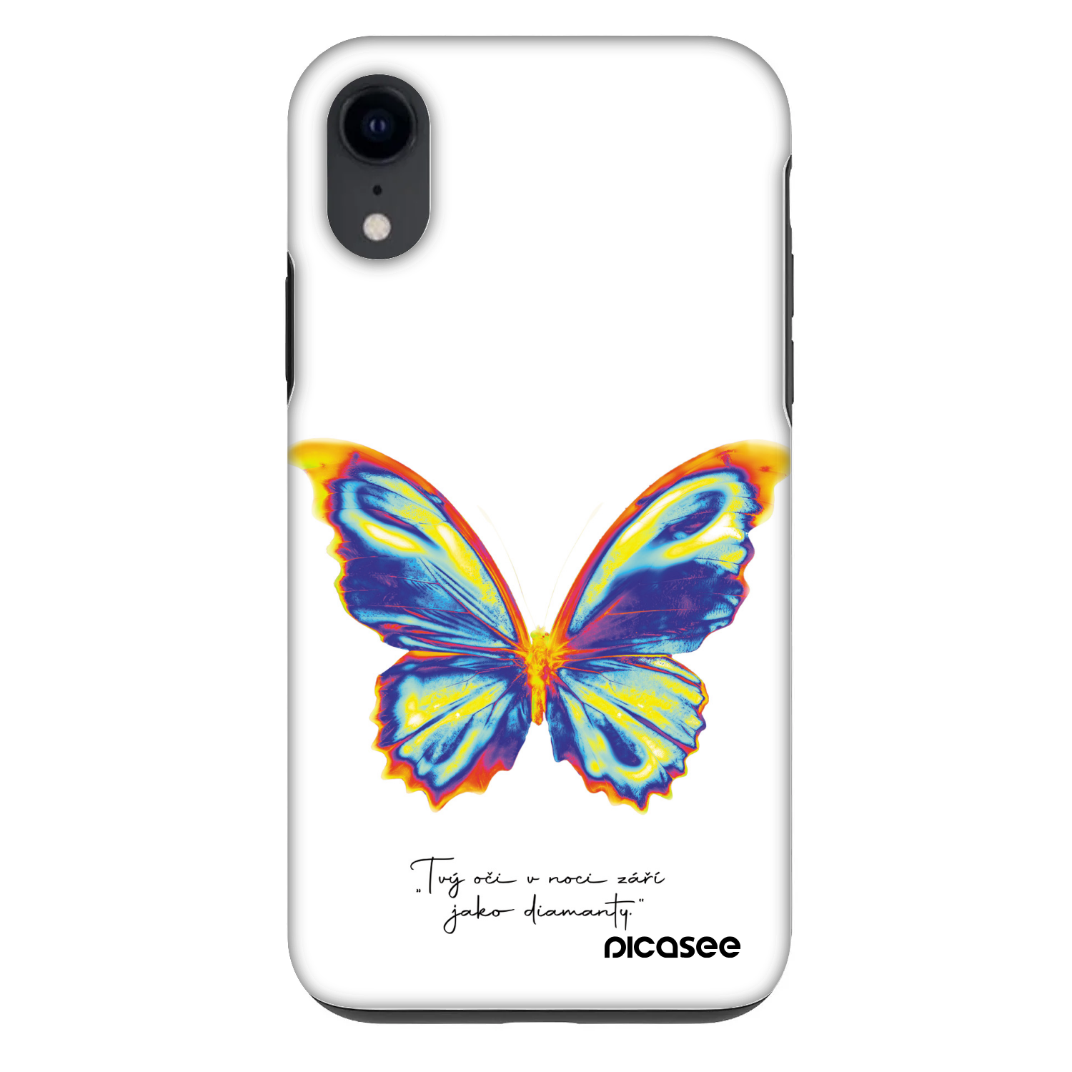 Picasee Fashion Case za Apple iPhone XR - Diamanty White