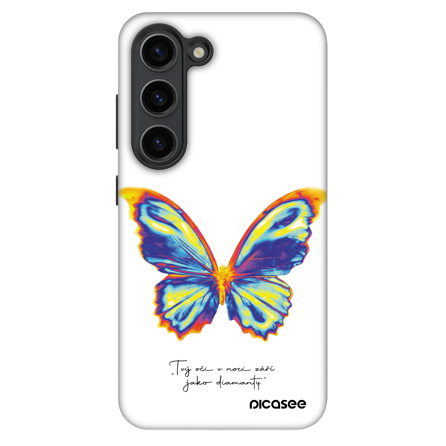Picasee Fashion Case za Samsung Galaxy S23 5G - Diamanty White