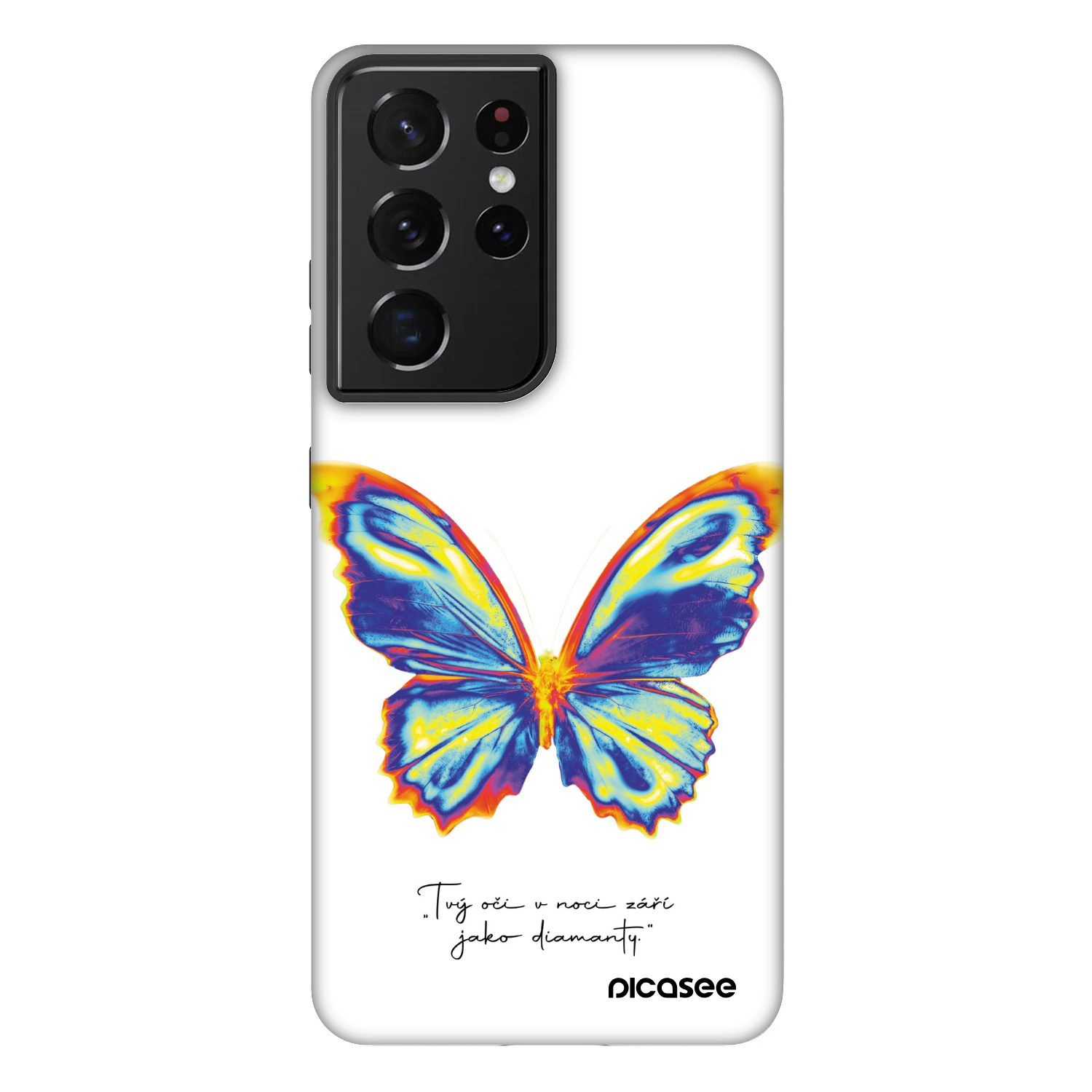 Picasee Fashion Case za Samsung Galaxy S21 Ultra 5G G998B - Diamanty White