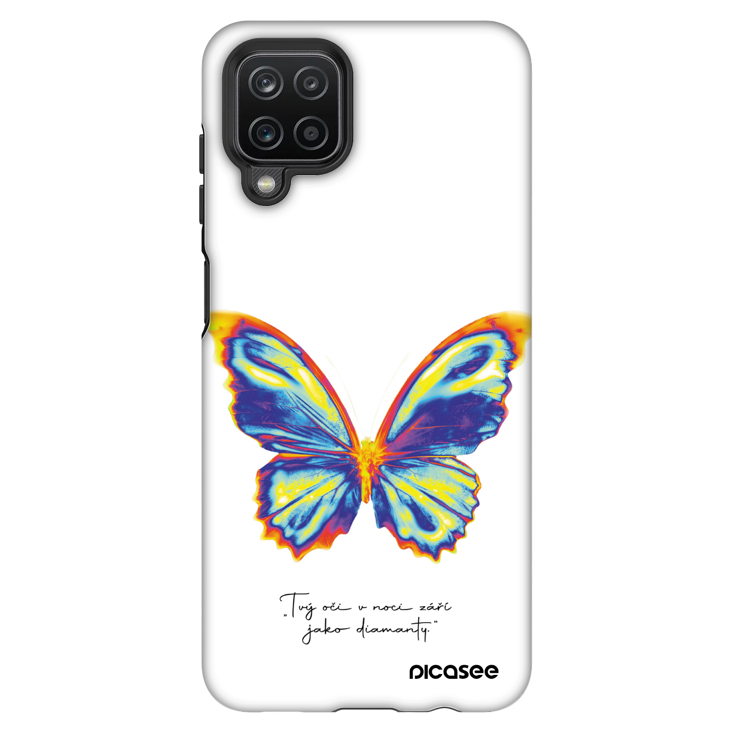 Picasee Fashion Case za Samsung Galaxy A12 A125F - Diamanty White