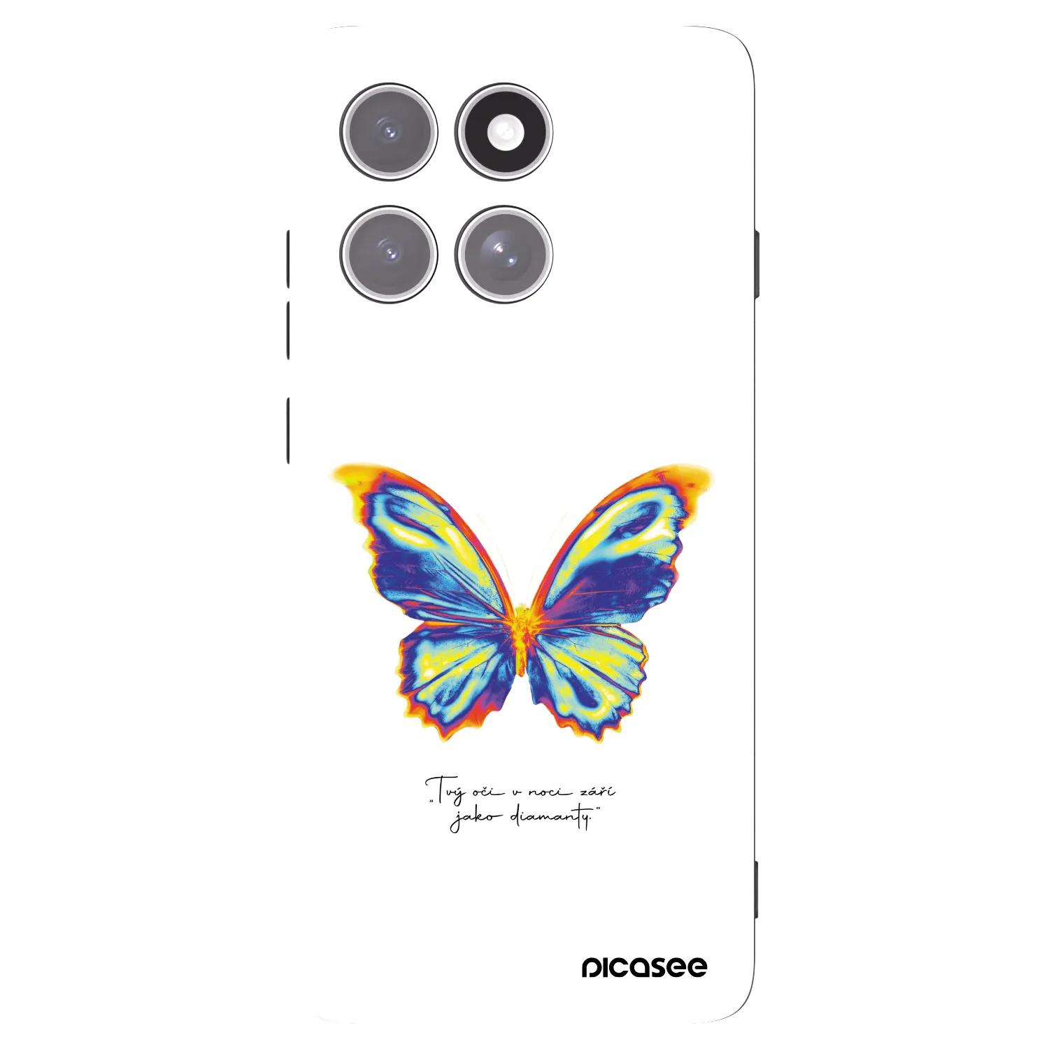 Picasee crna silikonska maskica za Motorola Edge 60 Pro - Diamanty White