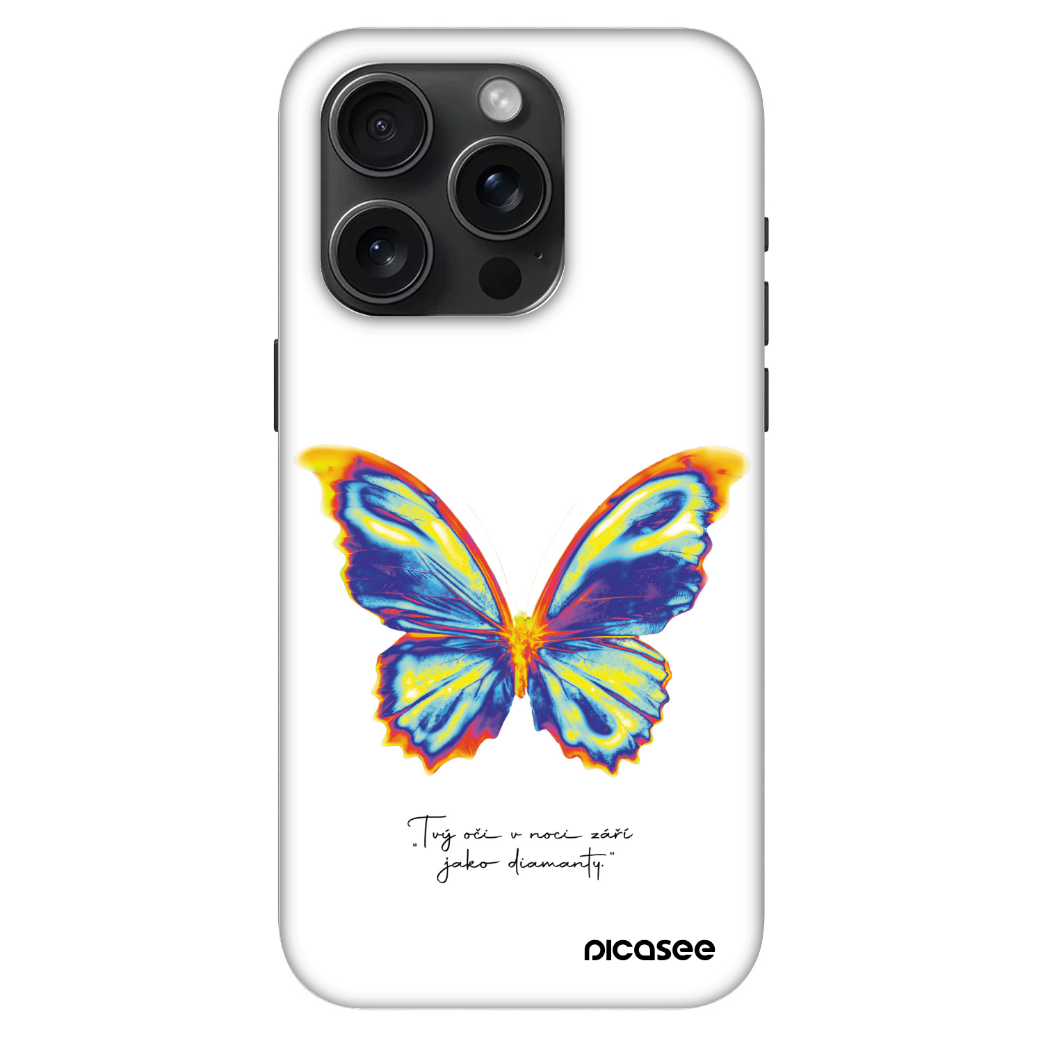 Picasee Fashion Case MagSafe za Apple iPhone 15 Pro - Diamanty White