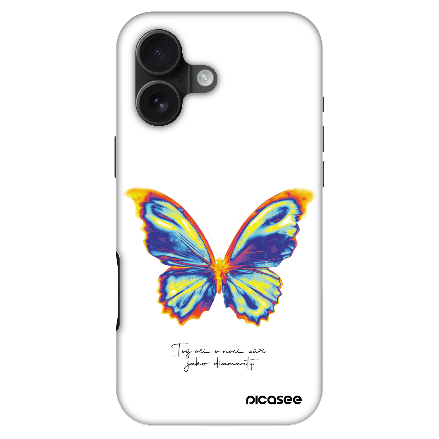 Picasee Fashion Case MagSafe za Apple iPhone 16 - Diamanty White