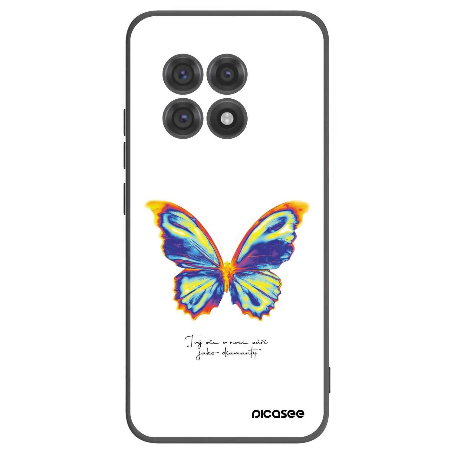 Picasee crna silikonska maskica za OnePlus 13R 5G - Diamanty White