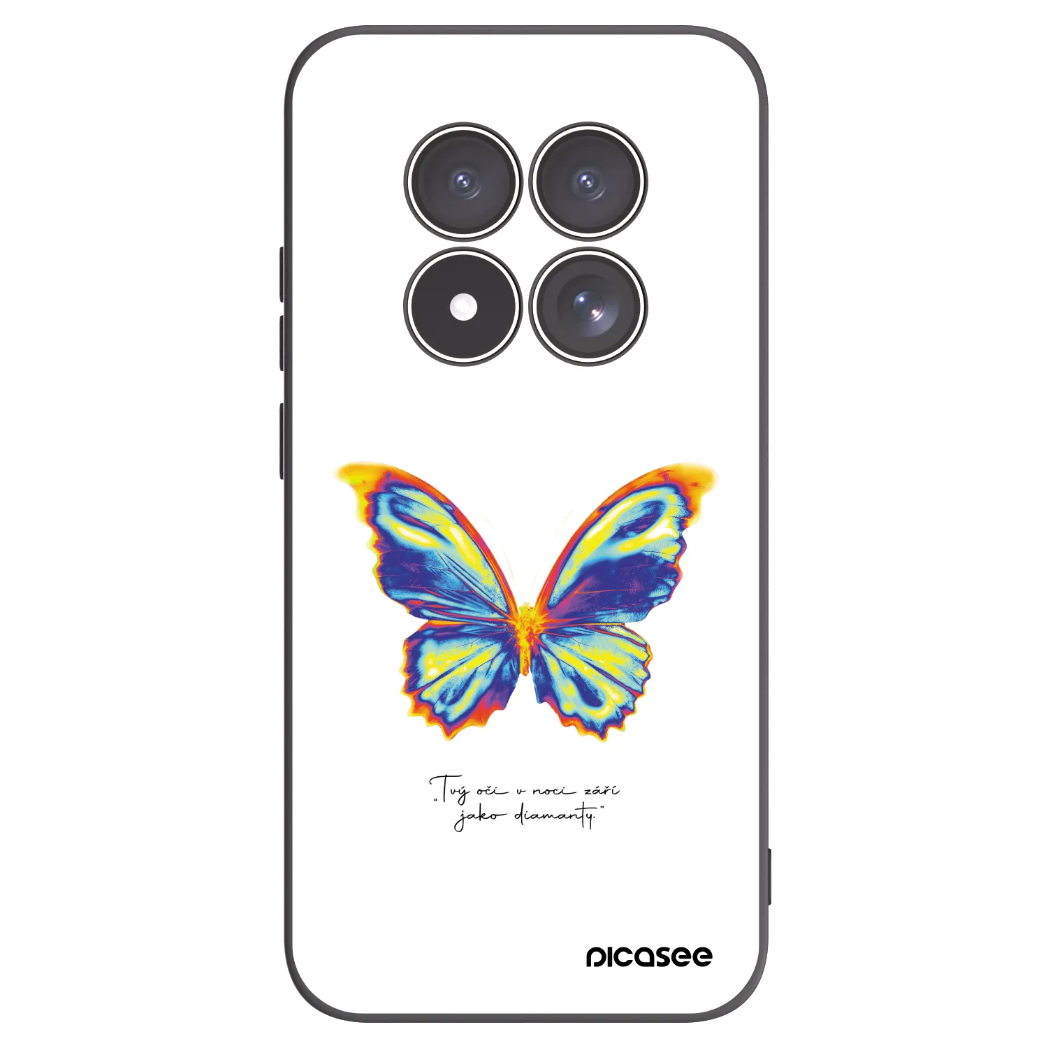 Picasee crna silikonska maskica za Xiaomi Redmi Note 15 Pro 4G - Diamanty White