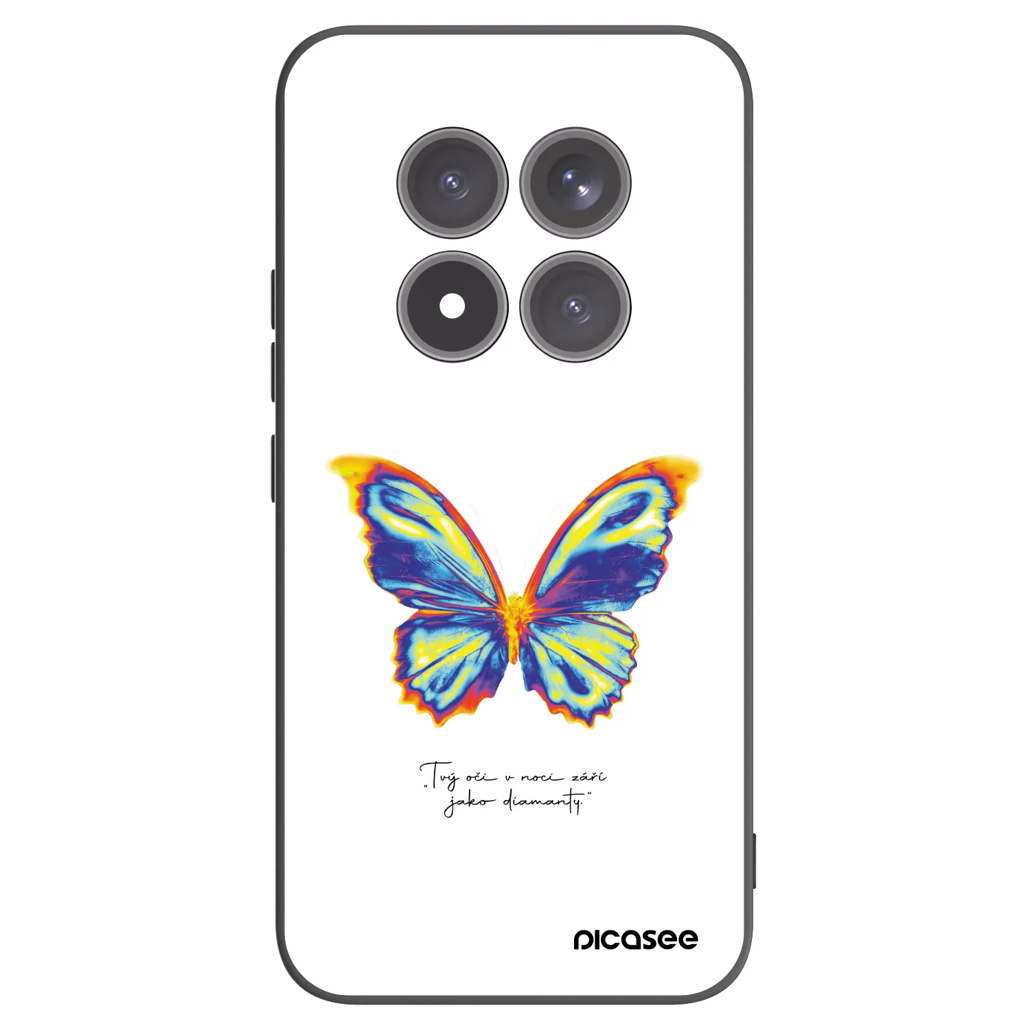 Picasee crna silikonska maskica za Xiaomi Redmi Note 15 Pro+ - Diamanty White