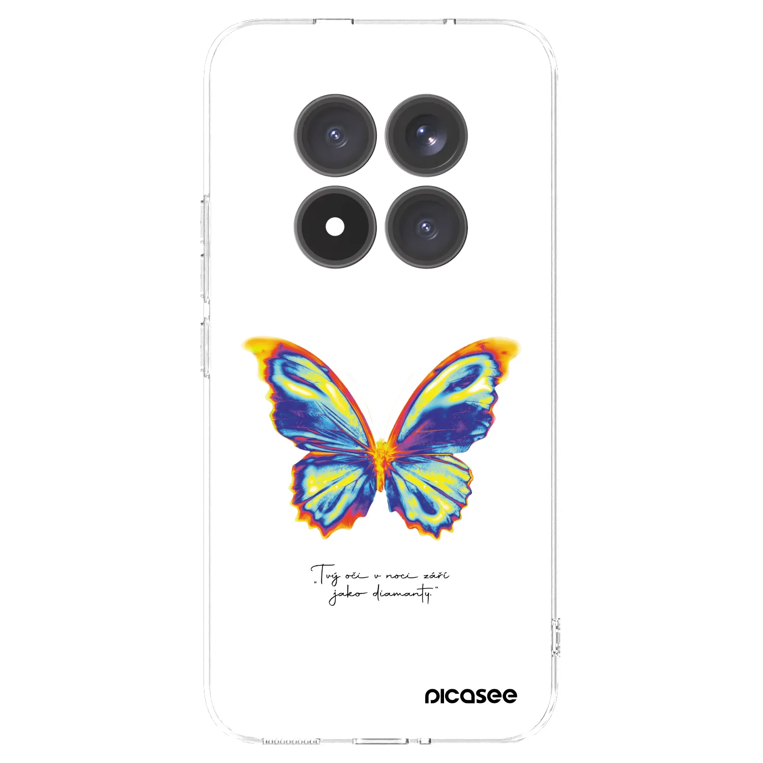 Picasee silikonska prozirna maskica za Xiaomi Redmi Note 15 Pro+ - Diamanty White