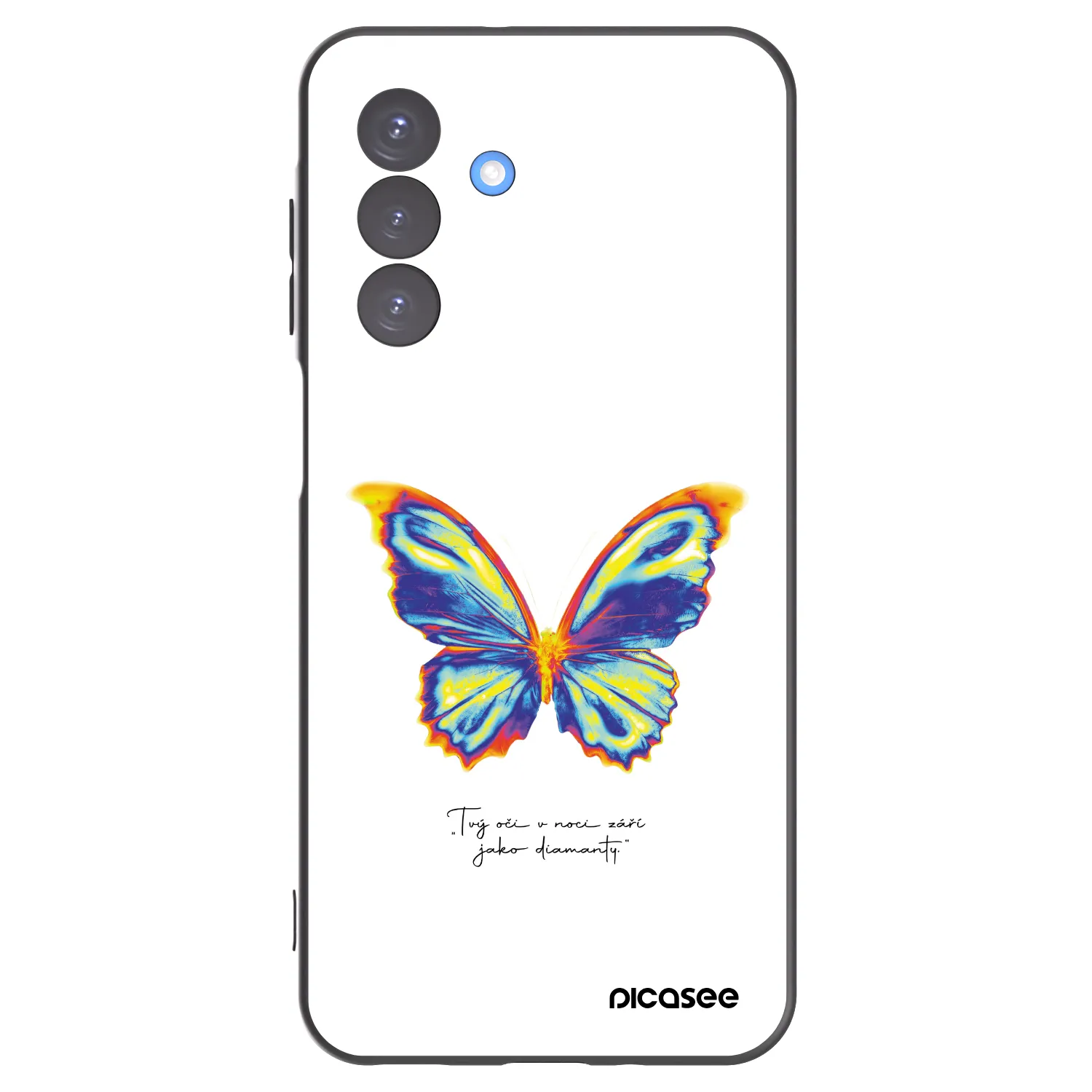 Picasee crna silikonska maskica za Samsung Galaxy A17 5G - Diamanty White