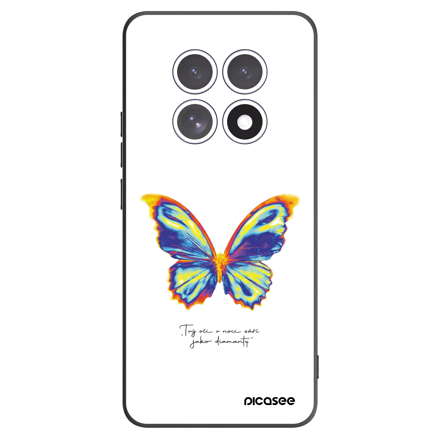 Picasee crna silikonska maskica za Xiaomi Redmi Note 15 - Diamanty White