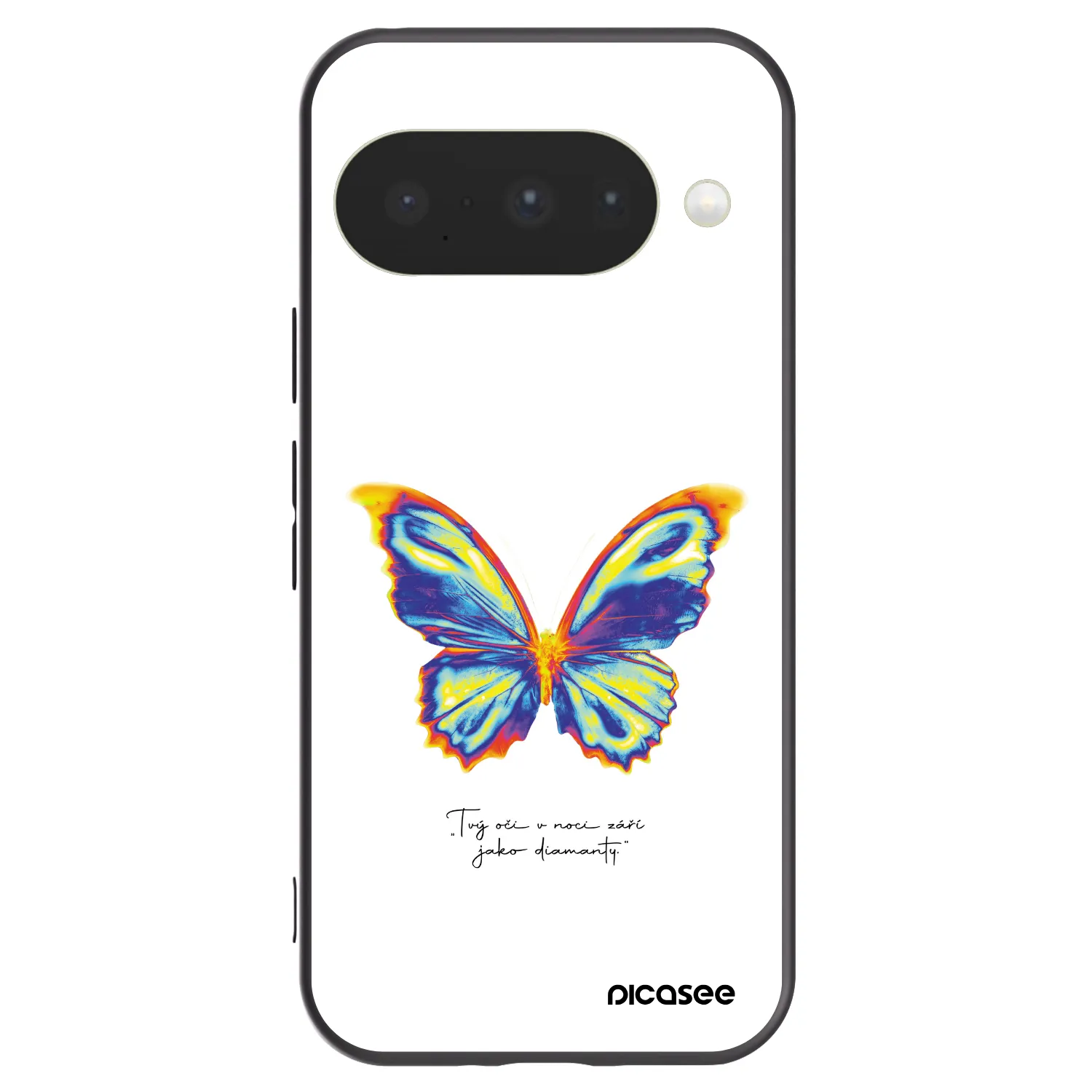 Picasee crna silikonska maskica za Google Pixel 10 - Diamanty White