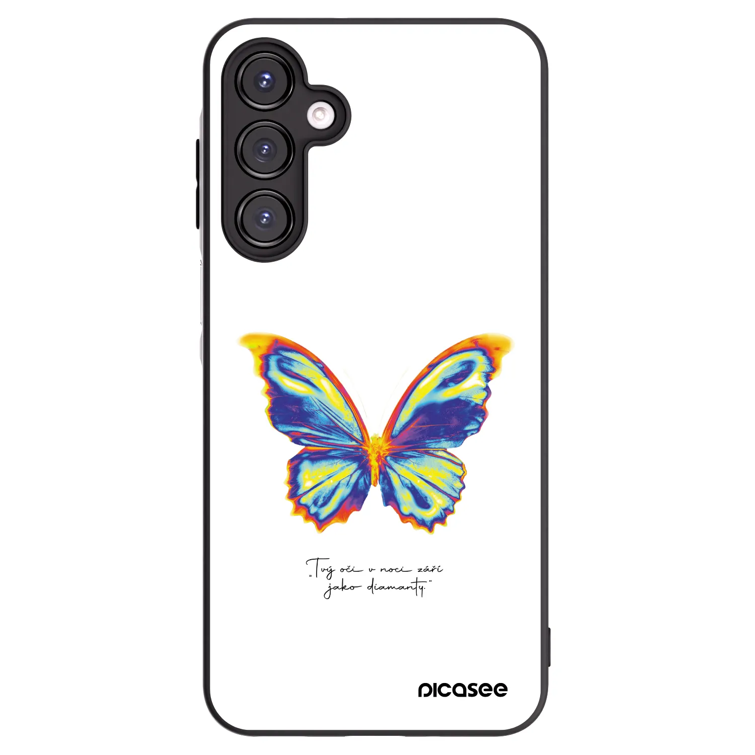 Picasee crna silikonska maskica za Samsung Galaxy A16 4G - Diamanty White