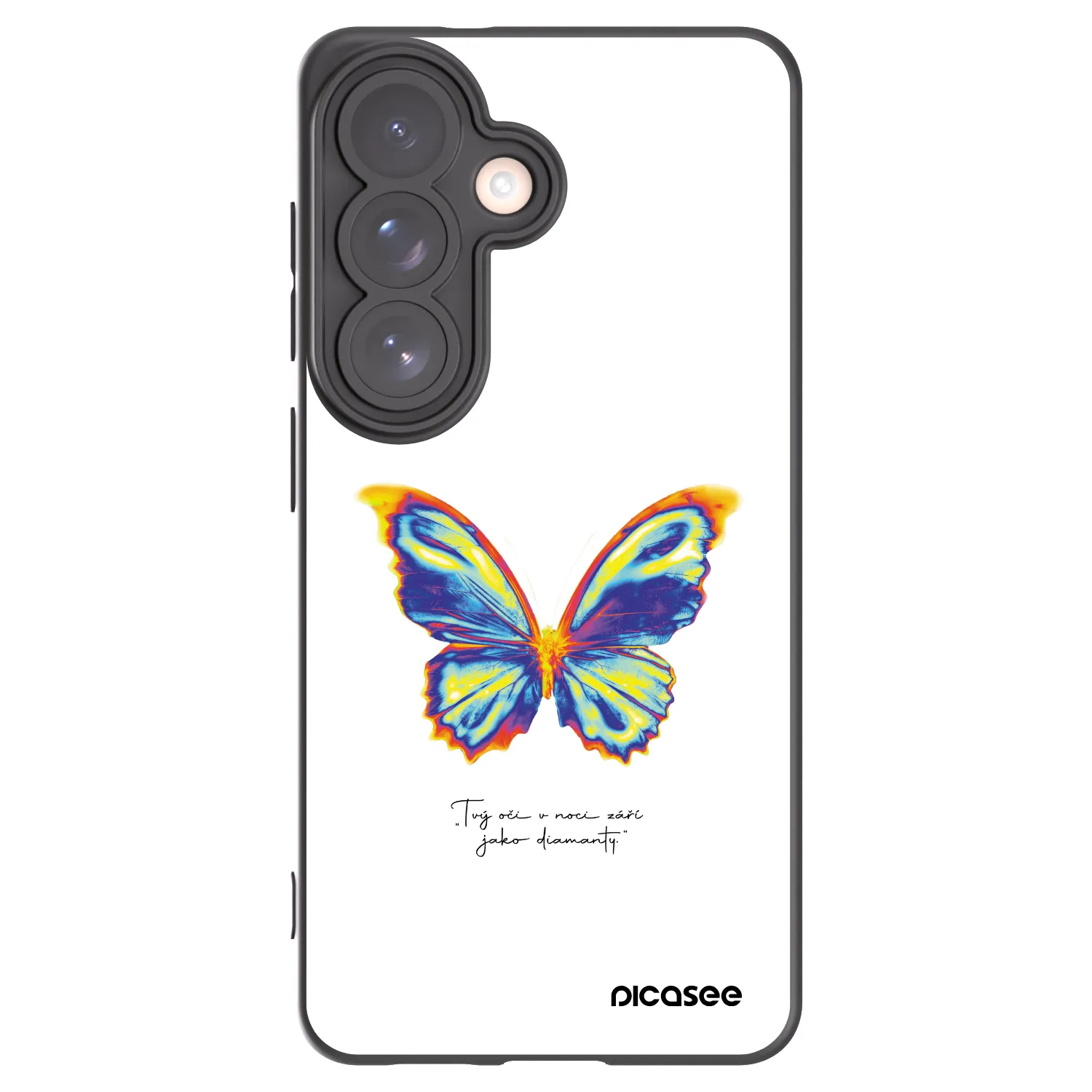 Picasee crna silikonska maskica za Samsung Galaxy S26 - Diamanty White