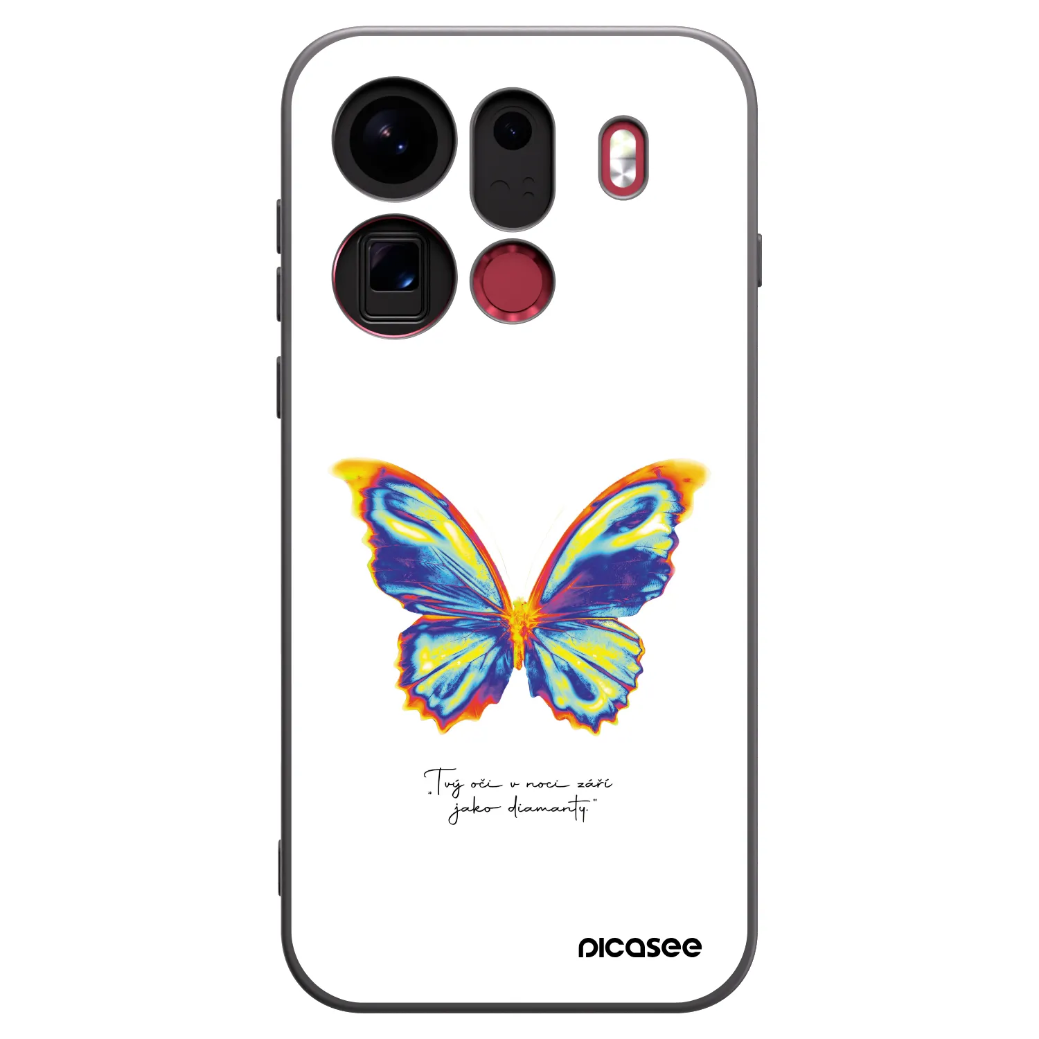 Picasee crna silikonska maskica za OPPO Find X9 Pro - Diamanty White