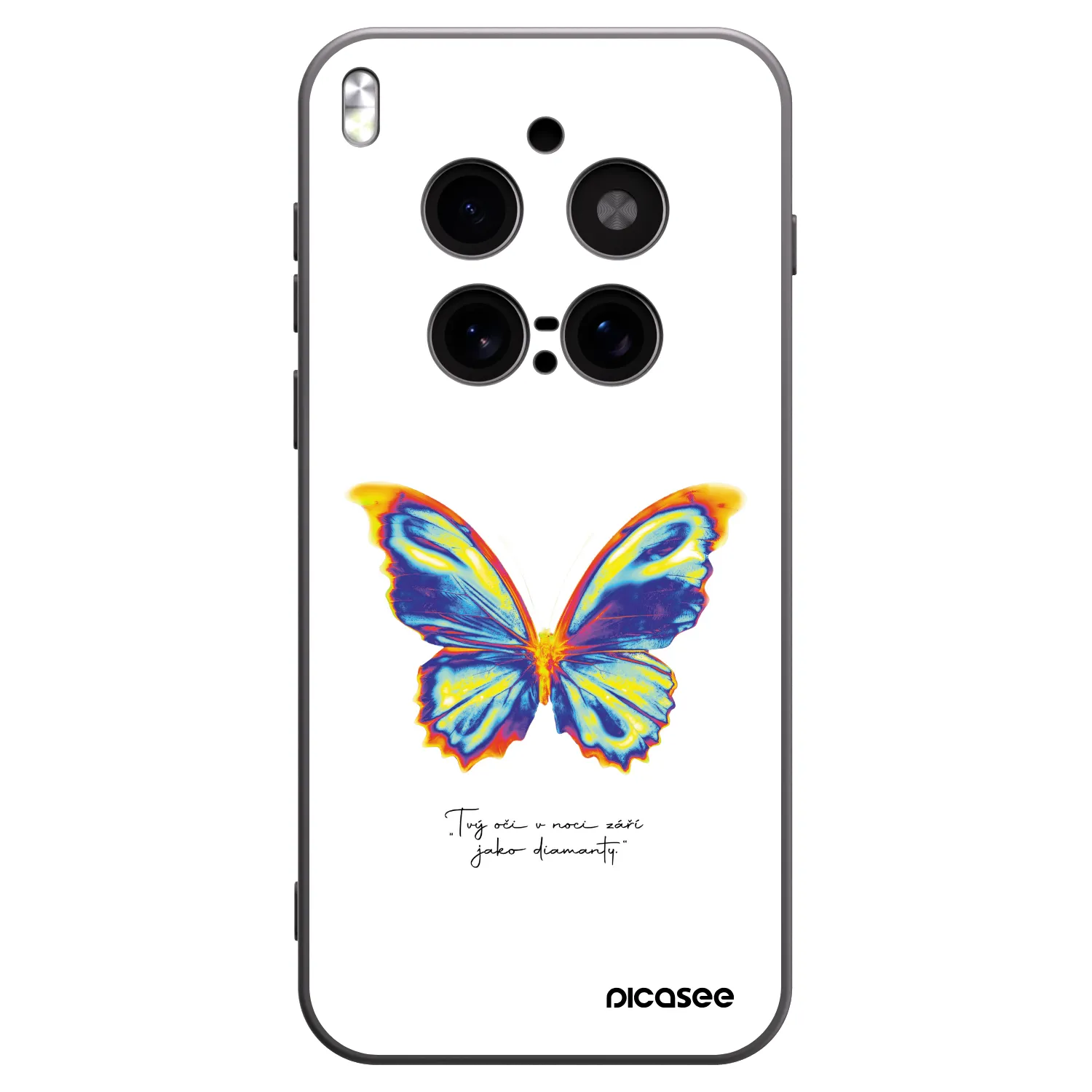 Picasee crna silikonska maskica za Vivo X300 Pro - Diamanty White