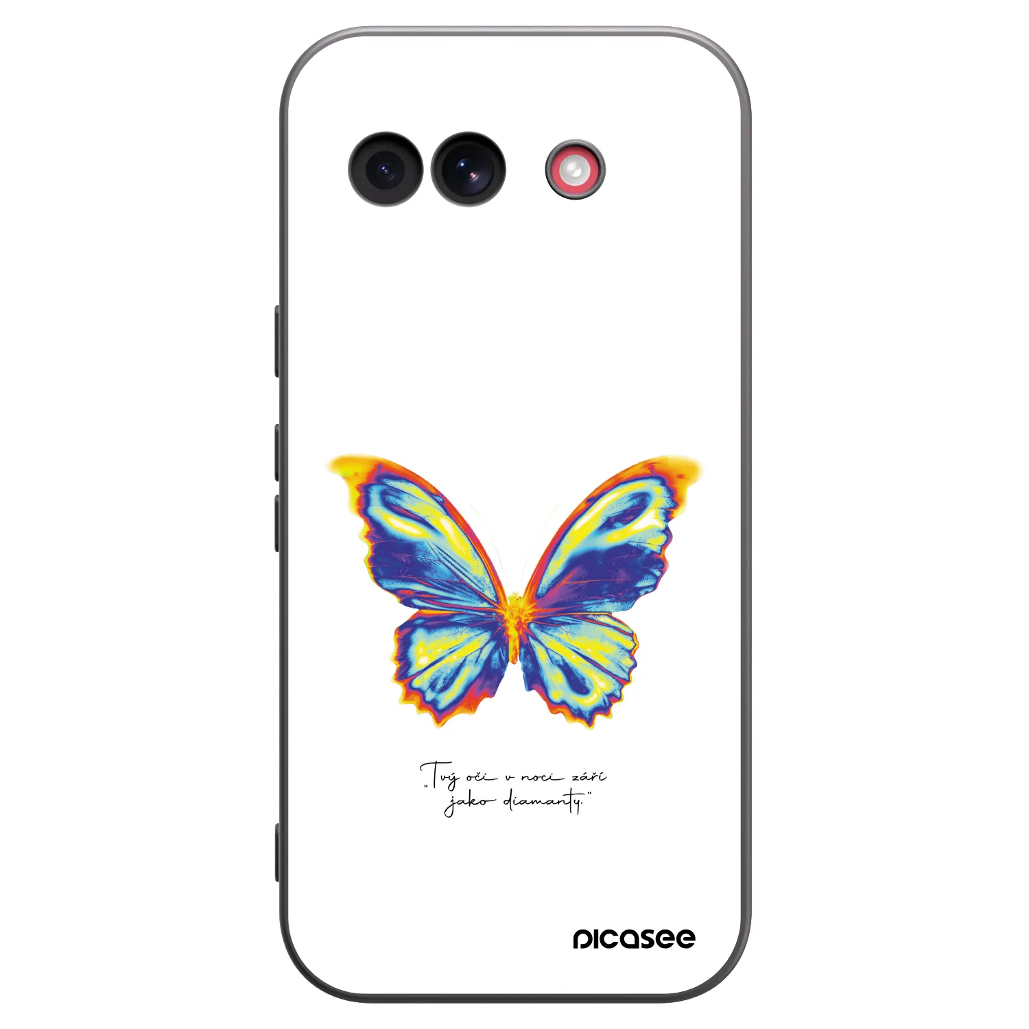 Picasee crna silikonska maskica za Google Pixel 10a - Diamanty White