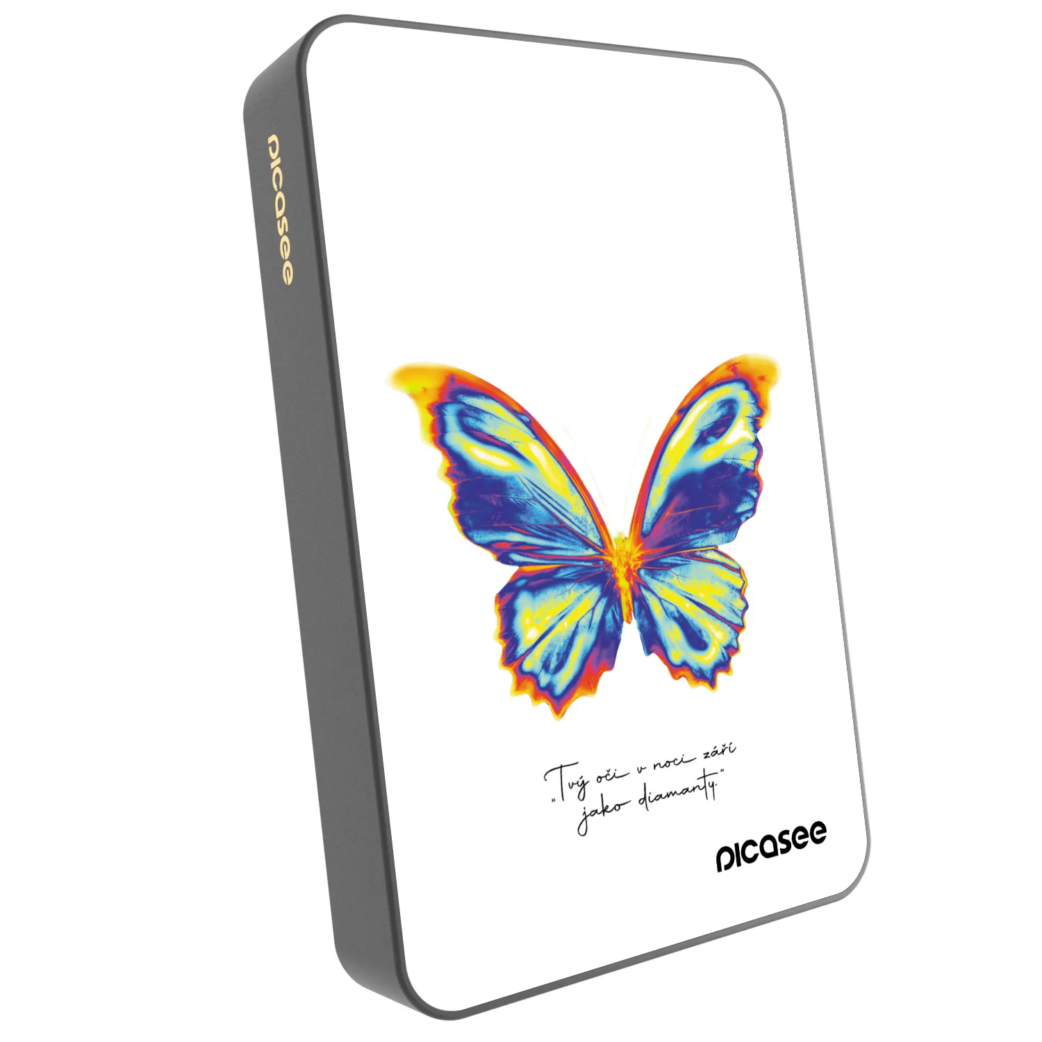 Picasee Prijenosni punjač s MagSafe 10 000 mAh Sivo - Diamanty White