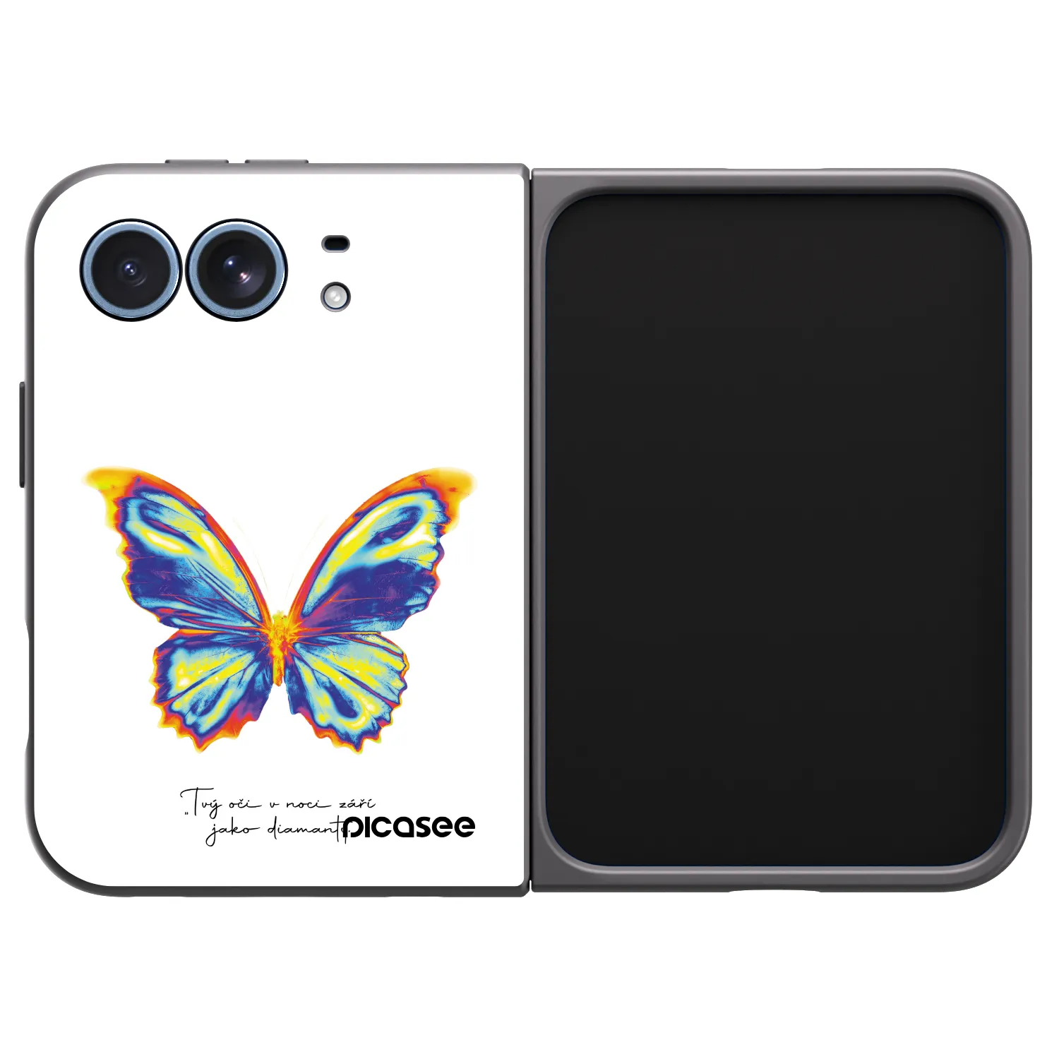 Picasee crna silikonska maskica za Apple iPhone Ultra - Diamanty White