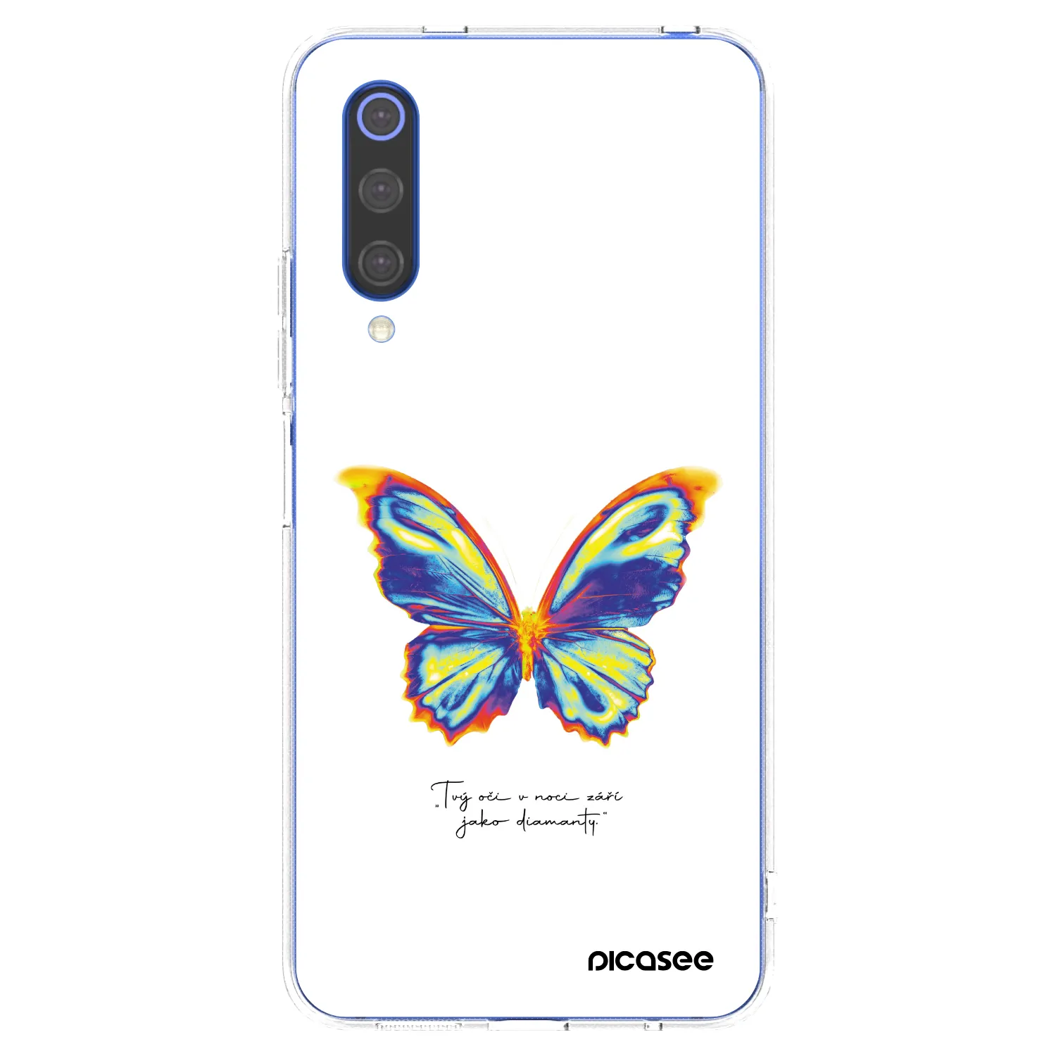 Picasee silikonska prozirna maskica za Xiaomi Mi 9 SE - Diamanty White