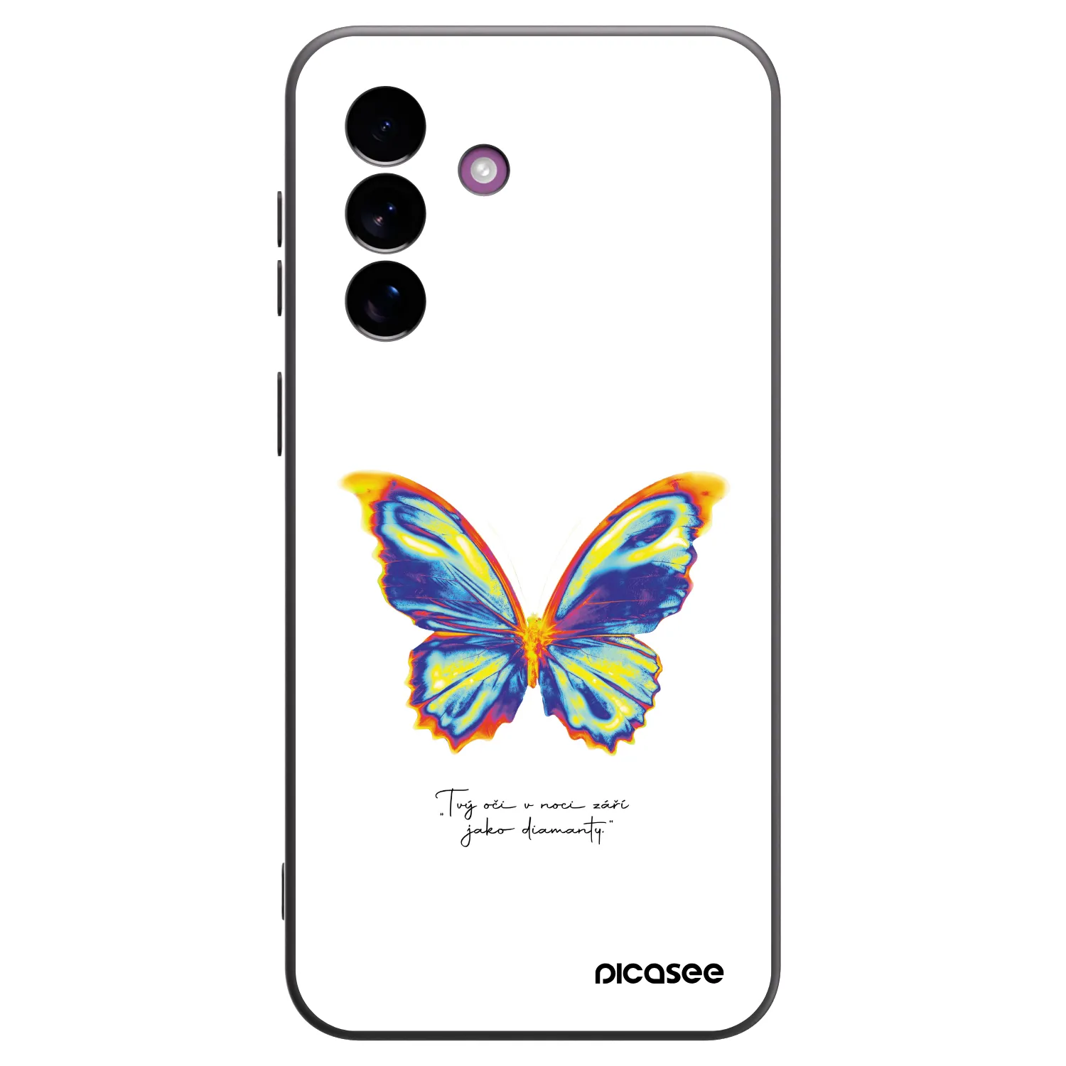 Picasee crna silikonska maskica za Samsung Galaxy A37 - Diamanty White