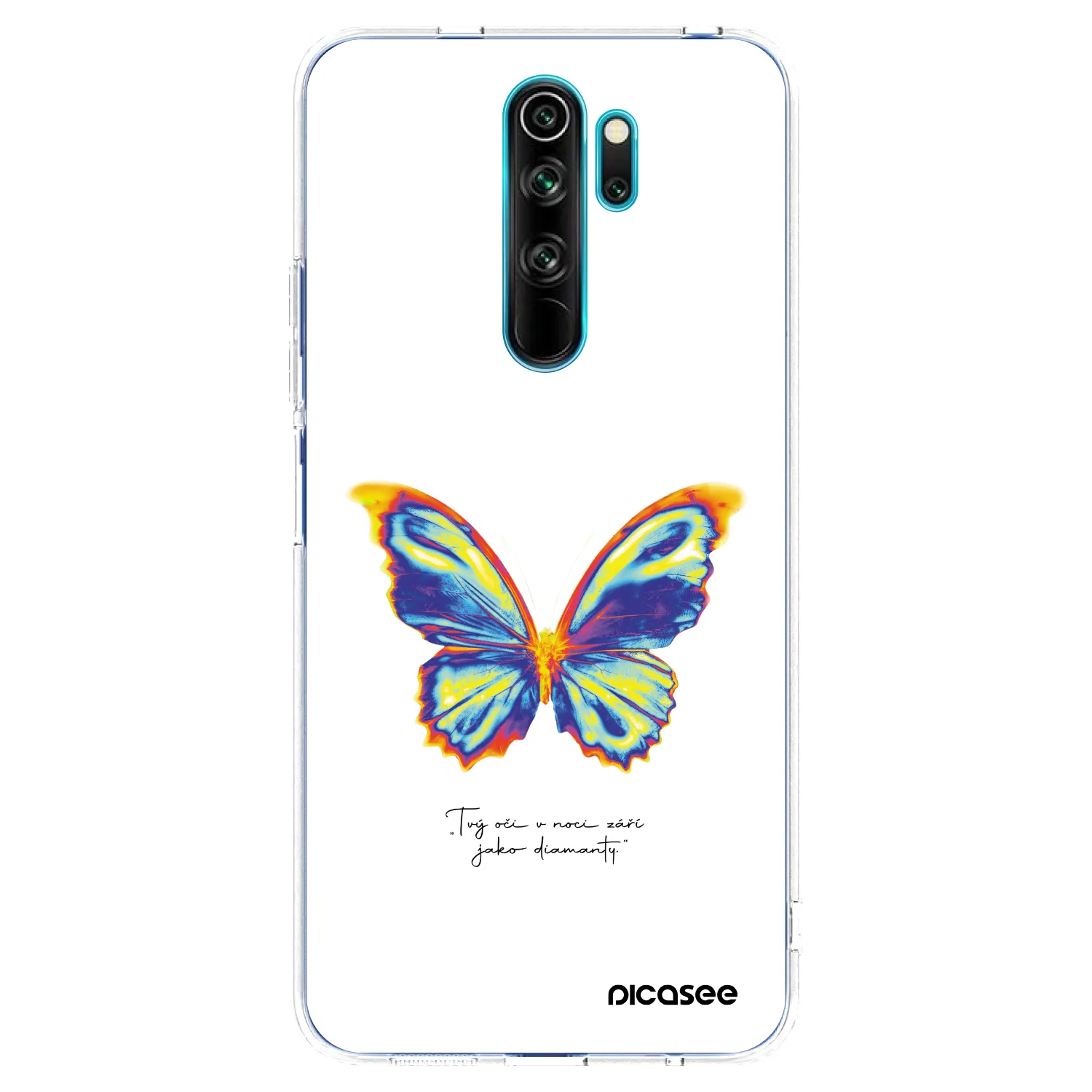 Picasee silikonska prozirna maskica za Xiaomi Redmi Note 8 Pro - Diamanty White