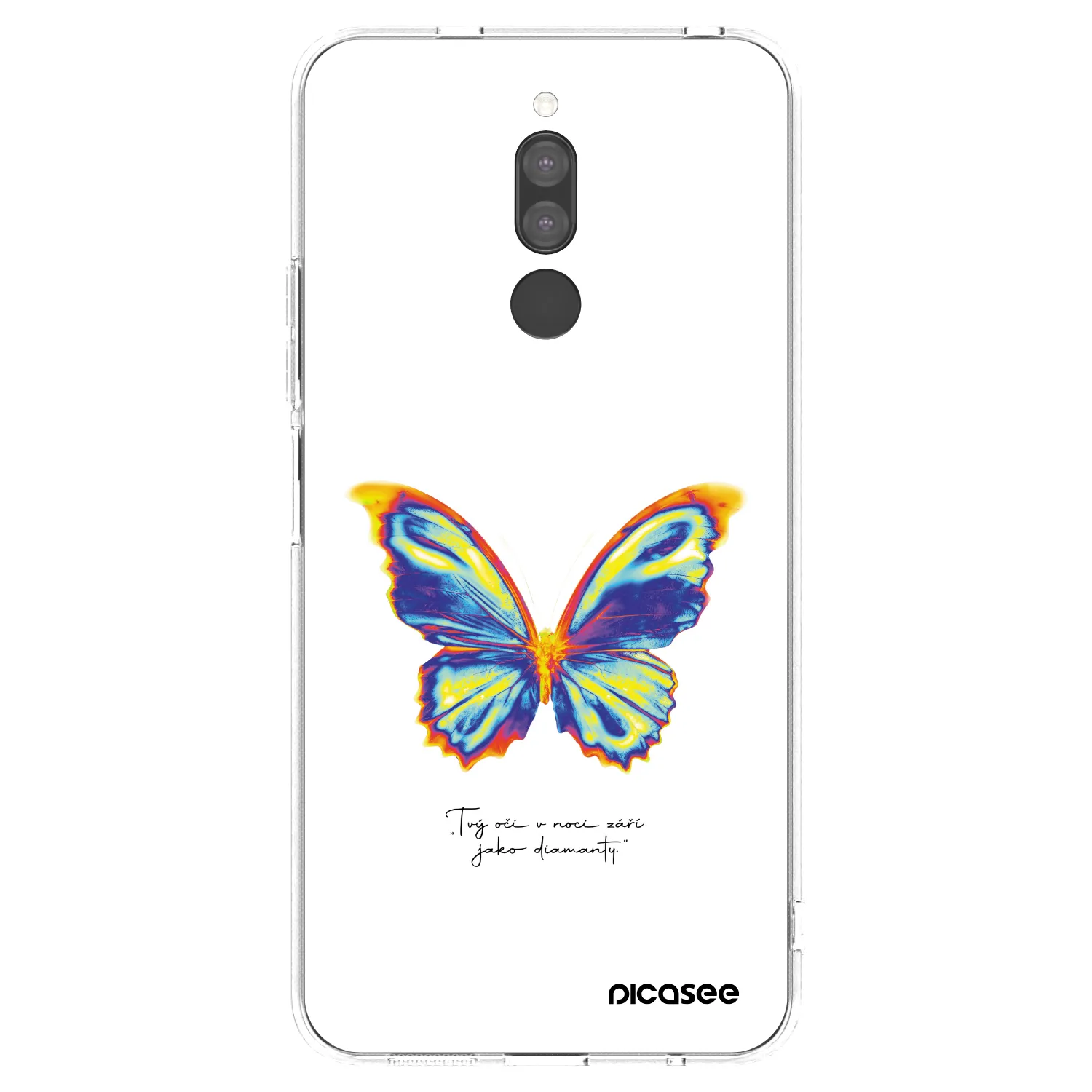 Picasee silikonska prozirna maskica za Xiaomi Redmi 8 - Diamanty White