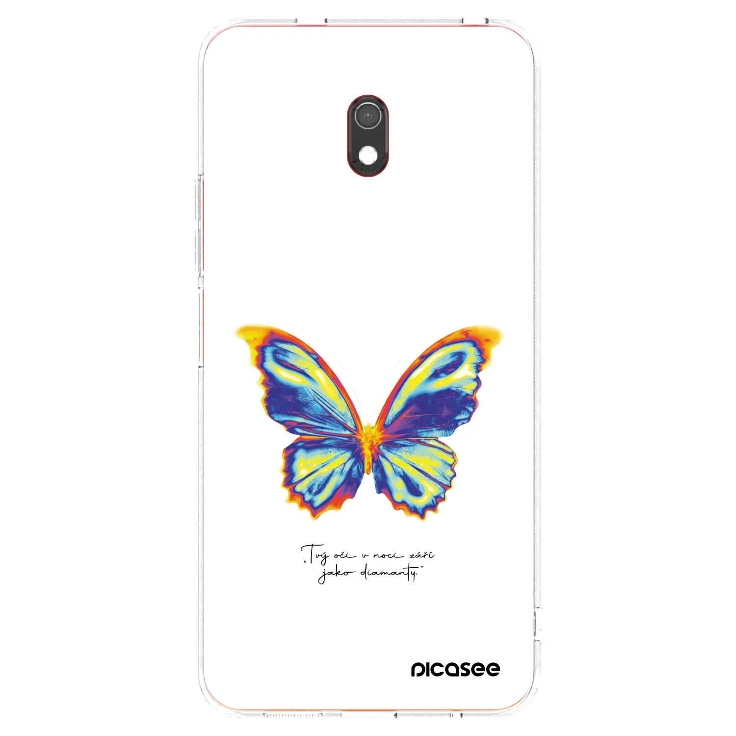 Picasee silikonska prozirna maskica za Xiaomi Redmi 8A - Diamanty White