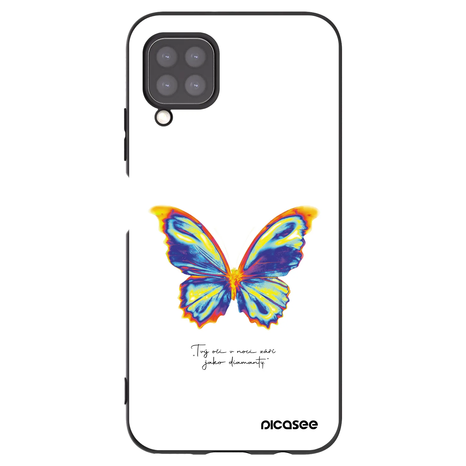 Picasee crna silikonska maskica za Huawei P40 Lite - Diamanty White