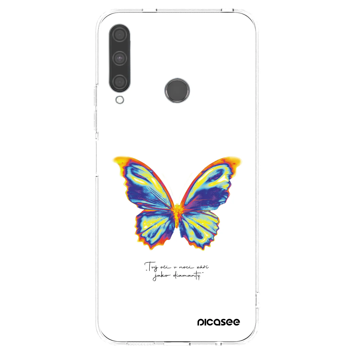 Picasee silikonska prozirna maskica za Huawei P40 Lite E - Diamanty White