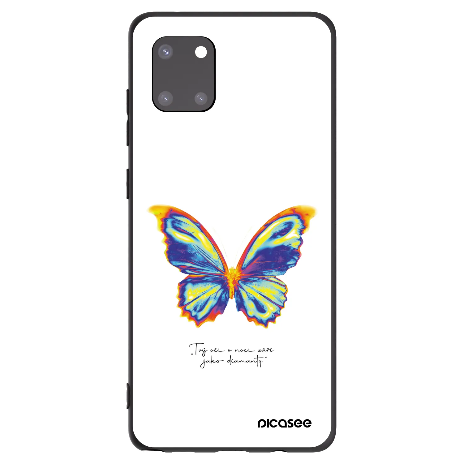 Picasee crna silikonska maskica za Samsung Galaxy Note 10 Lite N770F - Diamanty White