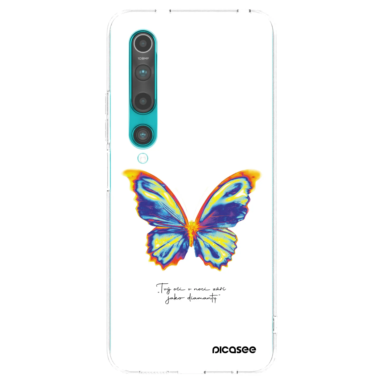 Picasee silikonska prozirna maskica za Xiaomi Mi 10 - Diamanty White