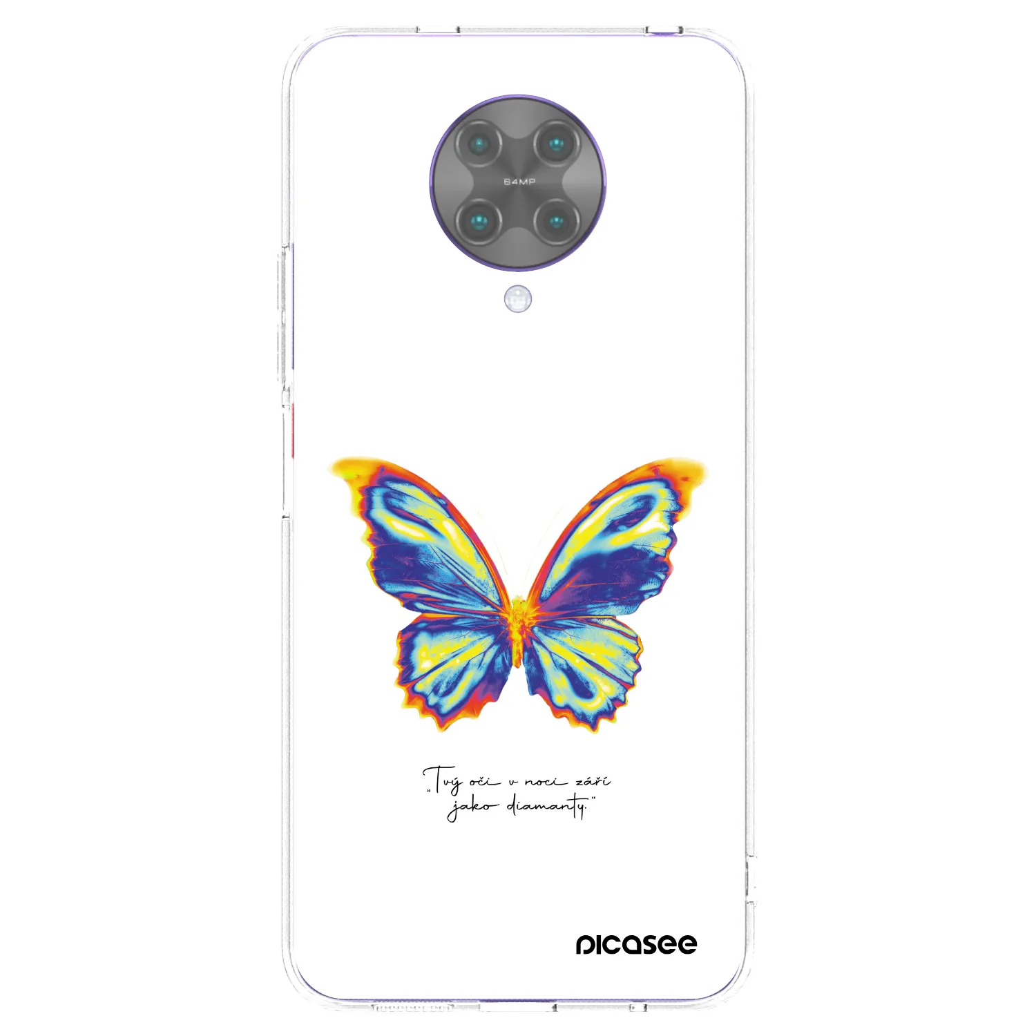 Picasee silikonska prozirna maskica za Xiaomi Poco F2 Pro - Diamanty White