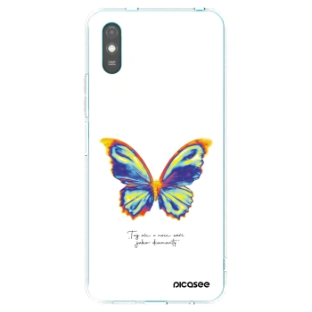 Picasee silikonska prozirna maskica za Xiaomi Redmi 9A - Diamanty White