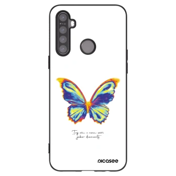 Picasee crna silikonska maskica za Realme 6i - Diamanty White
