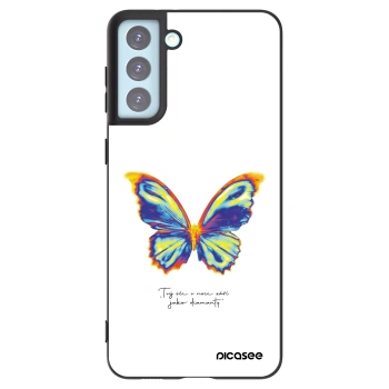 Picasee crna silikonska maskica za Samsung Galaxy S21+ 5G G996F - Diamanty White