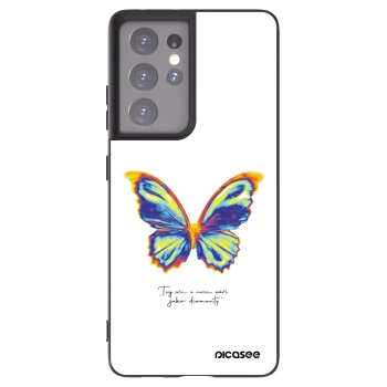 Picasee crna silikonska maskica za Samsung Galaxy S21 Ultra 5G G998B - Diamanty White