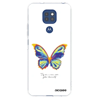 Picasee silikonska prozirna maskica za Motorola Moto G9 Play - Diamanty White
