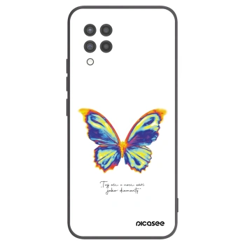 Picasee crna silikonska maskica za Samsung Galaxy A42 A426B - Diamanty White