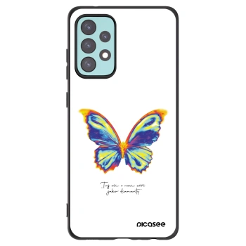 Picasee crna silikonska maskica za Samsung Galaxy A72 A725F - Diamanty White