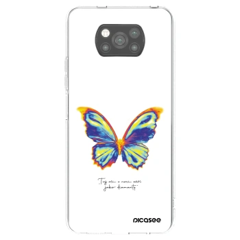 Picasee crna silikonska maskica za Xiaomi Poco X3 Pro - Diamanty White