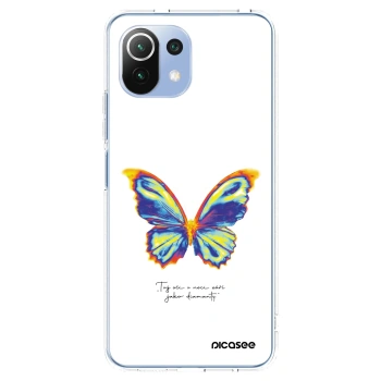 Picasee silikonska prozirna maskica za Xiaomi Mi 11 Lite - Diamanty White